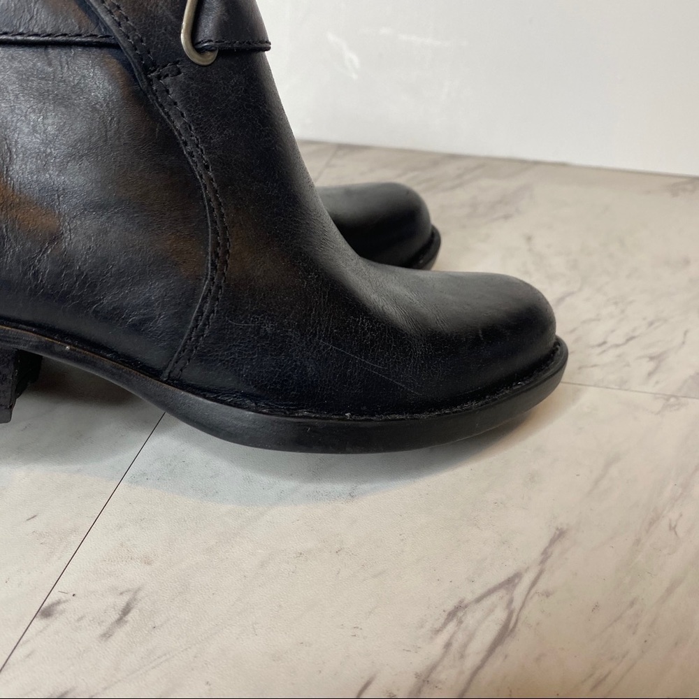 New! Born Tanaro Leather Chelsea Black Bootie 6M - Picture 12 of 14
